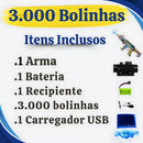 Arma Metralhadora Bolinha De Gel Arminha Elétrica Orbeez