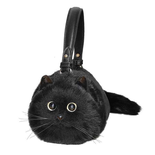Bolsa Feminina De Ombro Em Formato De Gato