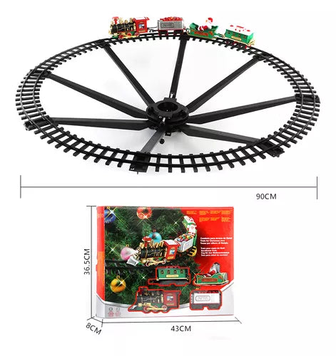 Trem Natalino Elétrico para Árvore de Natal