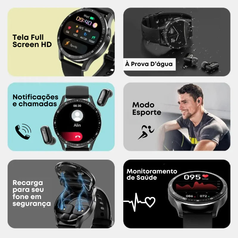 SmartWatch ProMax 2 em 1 - (ESTOQUE LIMITADO)
