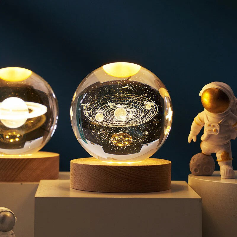 Luminária Planetas - Globo de Cristal (ULTIMAS UNIDADES)