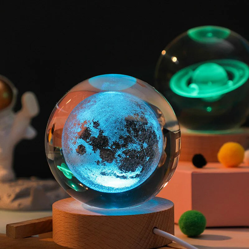 Luminária Planetas - Globo de Cristal (ULTIMAS UNIDADES)