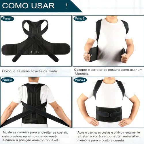 Corretor De Postura - ( CORRIGA SUA POSTURA AGORA) + FRETE GRÁRIS