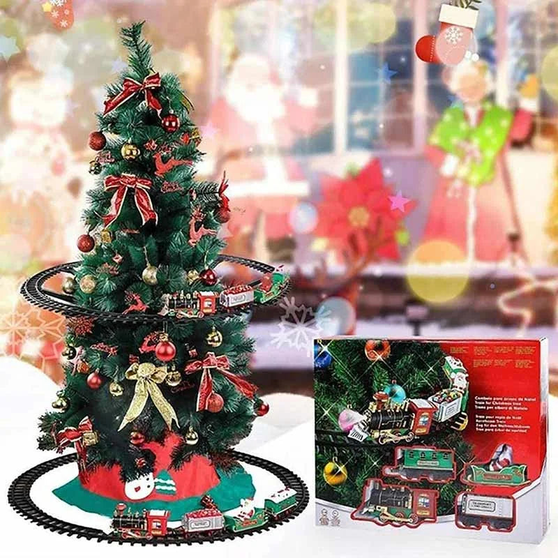 Trem Natalino Elétrico para Árvore de Natal