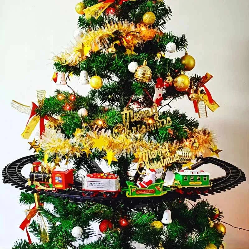 Trem Natalino Elétrico para Árvore de Natal