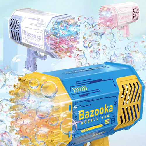 Lançador de bolhas em sabão em pó bazooka