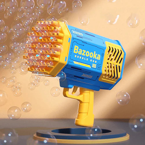 Lançador de bolhas em sabão em pó bazooka